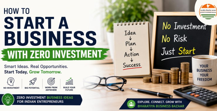 How to Start a Business With Zero Investment: A Complete Guide for Aspiring Entrepreneurs in India